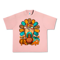 Salmon Thanksgiving Cold Drink Frappe Urban Heavy Tee - FaDigitalArtStudio