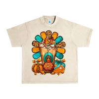 Sandshell Thanksgiving Cold Drink Frappe Urban Heavy Tee - FaDigitalArtStudio
