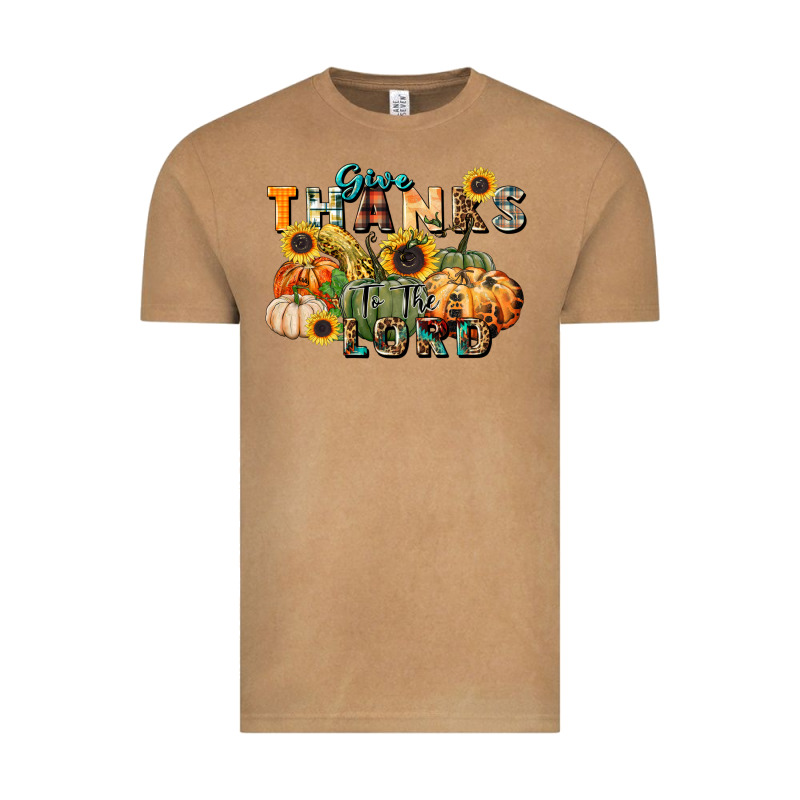 Give Thanks To The Lord Vintage Tee by FaDigitalArtStudio | Teevron