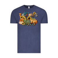 Vintage Denim give thanks to the lord Vintage Tee - FaDigitalArtStudio