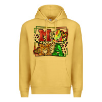 Antique Gold juneteenth leopard frame mama Mother's Day Premium Hoodie - LillyAllenDesigns