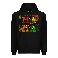 Black juneteenth leopard frame mama Mother's Day Premium Hoodie - LillyAllenDesigns