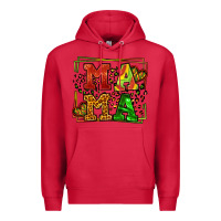Cardinal juneteenth leopard frame mama Mother's Day Premium Hoodie - LillyAllenDesigns