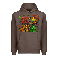 Coffee juneteenth leopard frame mama Mother's Day Premium Hoodie - LillyAllenDesigns