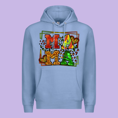 Juneteenth Leopard Frame Mama Mother's Day Premium Hoodie Designed By Lillyallendesigns