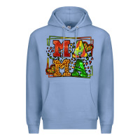 Colony Blue juneteenth leopard frame mama Mother's Day Premium Hoodie - LillyAllenDesigns