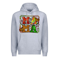 Heather Grey juneteenth leopard frame mama Mother's Day Premium Hoodie - LillyAllenDesigns