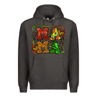 Smoke juneteenth leopard frame mama Mother's Day Premium Hoodie - LillyAllenDesigns