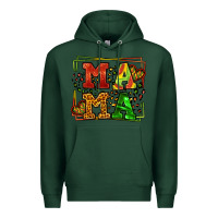 Sports Green juneteenth leopard frame mama Mother's Day Premium Hoodie - LillyAllenDesigns