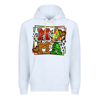 White juneteenth leopard frame mama Mother's Day Premium Hoodie - LillyAllenDesigns