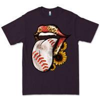 Plum Baseball Tongue Premium Tee - Jasminsmagicworld