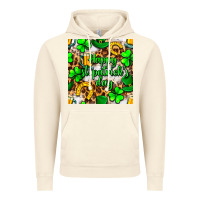 Vintage Artic Happy St. Patrick's Day pattern digital paper Vintage Hoodie - BundleAndBundleShop