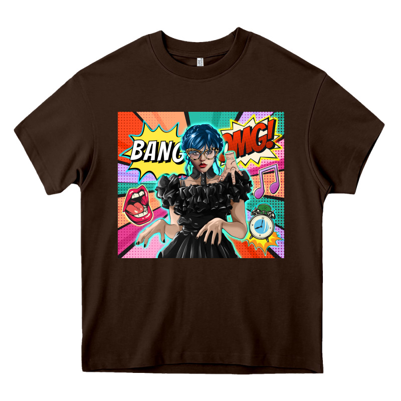 Pop Art Gothic Girl Heavy Core Tee by TumblerDesignByShophia | Teevron