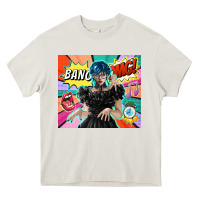 Cream pop art gothic girl Heavy Core Tee - TumblerDesignByShophia