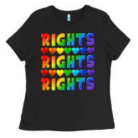 Black Rights rights rights pride Ladies Tee - CowGirlArtShop