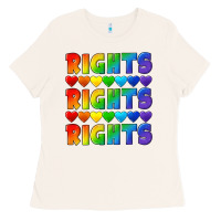 Bone Rights rights rights pride Ladies Tee - CowGirlArtShop