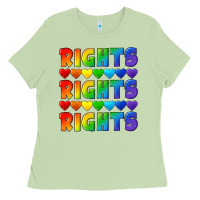 Matcha Rights rights rights pride Ladies Tee - CowGirlArtShop