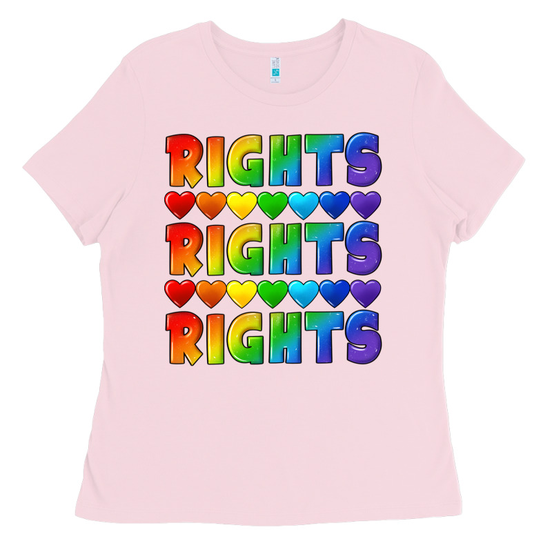 Rights Rights Rights Pride Ladies Tee by CowGirlArtShop | Teevron