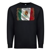 Black mexico flag black glitter leopard Premium Sweatshirt - AdoDesignShop