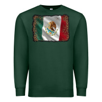 Sports Green mexico flag black glitter leopard Premium Sweatshirt - AdoDesignShop
