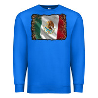 True Royal mexico flag black glitter leopard Premium Sweatshirt - AdoDesignShop