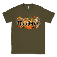 Army Green thankful Classic Tee - CowGirlArtShop