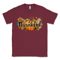 Burgundy thankful Classic Tee - CowGirlArtShop