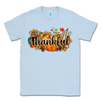 Dusty Blue thankful Classic Tee - CowGirlArtShop