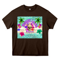 Chocolate Brown nobody likes shady beach Heavy Core Tee - TumblerDesignByShophia