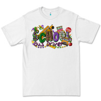 White school bus driver mardi gras Premium Tee - CowGirlArtShop