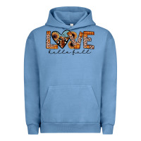 Pigment Pebble Blue hello fall love Urban Hoodie - JahusDesignShop