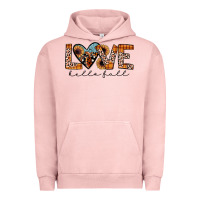 Pigment Salmon hello fall love Urban Hoodie - JahusDesignShop
