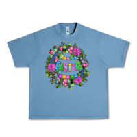 Pebble Blue Easter Day Flower Easter Urban Heavy Tee - OliviaCreatesArt