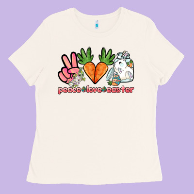 Peace Love Easter Day Ladies Tee Designed By Howdyjamesfarm