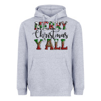 Heather Grey merry christmas y'all Heavyweight Hoodie - AdoDesignShop