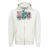 Oatmeal Heather nicu Zipper Hoodie - AdoDesignShop
