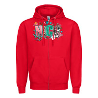 Red nicu Zipper Hoodie - AdoDesignShop