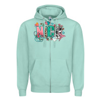 Seafoam nicu Zipper Hoodie - AdoDesignShop