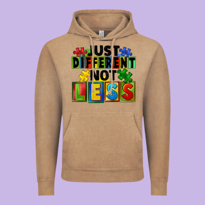 Just Different Not Less Vintage Hoodie Designed By Fadigitalartstudio