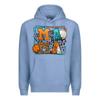 Colony Blue Basketball and Volleyball mama Mother's Day Premium Hoodie - LillyAllenDesigns