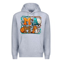 Heather Grey Basketball and Volleyball mama Mother's Day Premium Hoodie - LillyAllenDesigns