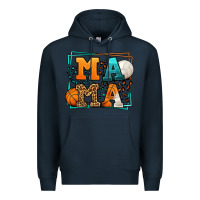Navy Basketball and Volleyball mama Mother's Day Premium Hoodie - LillyAllenDesigns
