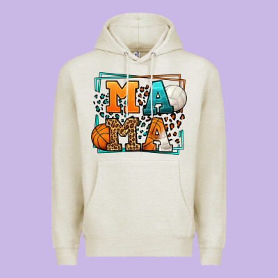 Basketball And Volleyball Mama Mother's Day Premium Hoodie Designed By Lillyallendesigns