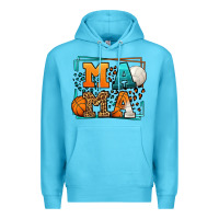 Ocean Blue Basketball and Volleyball mama Mother's Day Premium Hoodie - LillyAllenDesigns