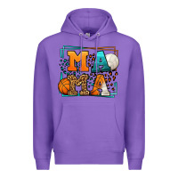 Purple Basketball and Volleyball mama Mother's Day Premium Hoodie - LillyAllenDesigns