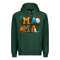Sports Green Basketball and Volleyball mama Mother's Day Premium Hoodie - LillyAllenDesigns