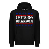 Black Let's Go Brandon Premium Hoodie - Jasminsmagicworld