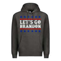 Charcoal Heather Let's Go Brandon Premium Hoodie - Jasminsmagicworld