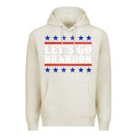 Oatmeal Heather Let's Go Brandon Premium Hoodie - Jasminsmagicworld