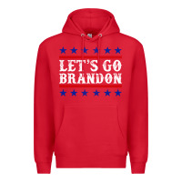 Red Let's Go Brandon Premium Hoodie - Jasminsmagicworld